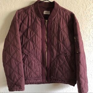 Jolt quilted dolman jacket purple size Medium